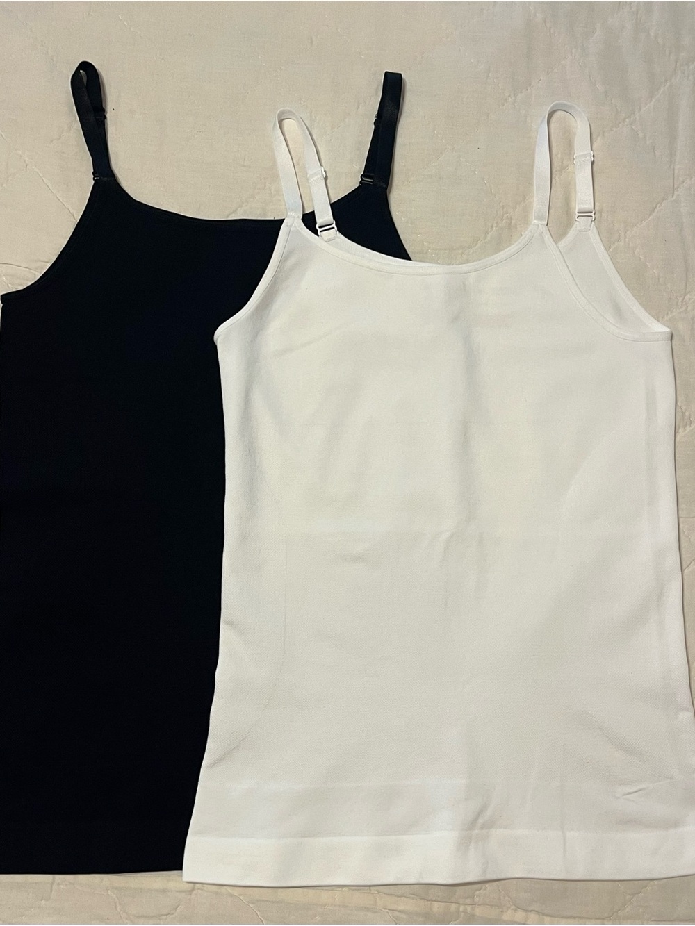 Shapermint Black & White Adjustable Strap Camisole Set
